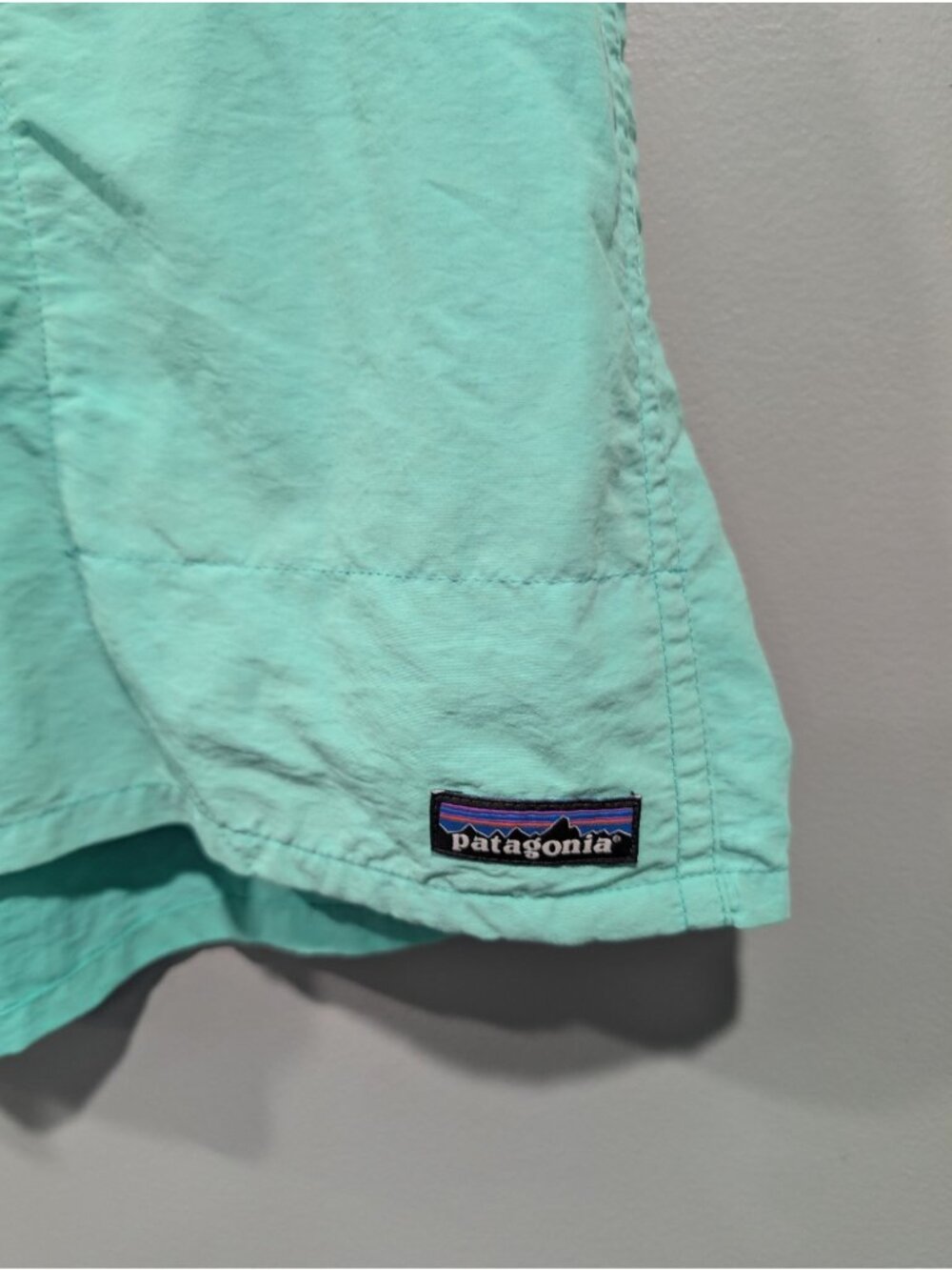 Patagonia Shorts Mens Green Nylon Lined Baggies Swim Drawstring 6 Inch Sz XXL - Picture 3 of 16